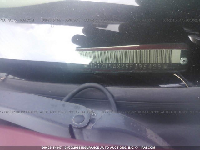 1G1ZT54825F195429 - 2005 CHEVROLET MALIBU LS 栗色 照片 9