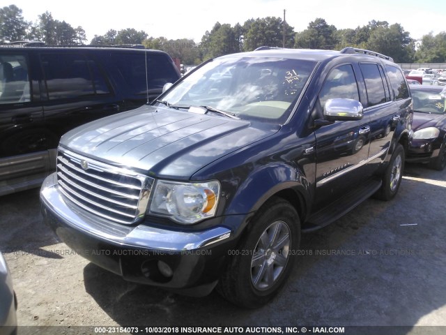 1A8HX58228F133426 - 2008 CHRYSLER ASPEN LIMITED Navy photo 2