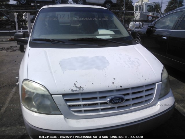 2FTZA54666BA48562 - 2006 FORD FREESTAR WHITE photo 6