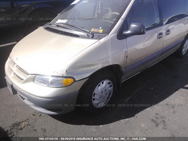 1B4GP44R1YB738705 - 2000 DODGE GRAND CARAVAN SE/SPORT GOLD photo 6