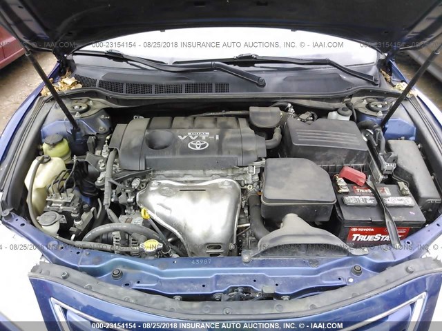4T4BF3EK9AR005972 - 2010 TOYOTA CAMRY SE/LE/XLE ლურჯი ფოტო 10