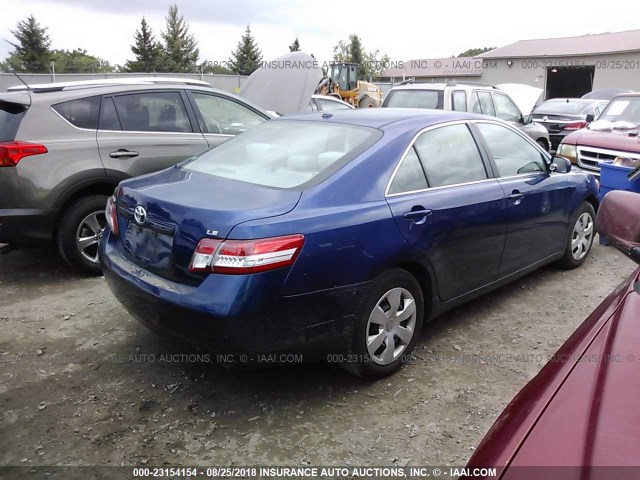 4T4BF3EK9AR005972 - 2010 TOYOTA CAMRY SE/LE/XLE ლურჯი ფოტო 4