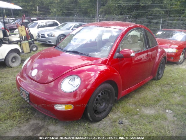 3VWBK31C45M403588 - 2005 VOLKSWAGEN NEW BEETLE GL 红色 照片 2