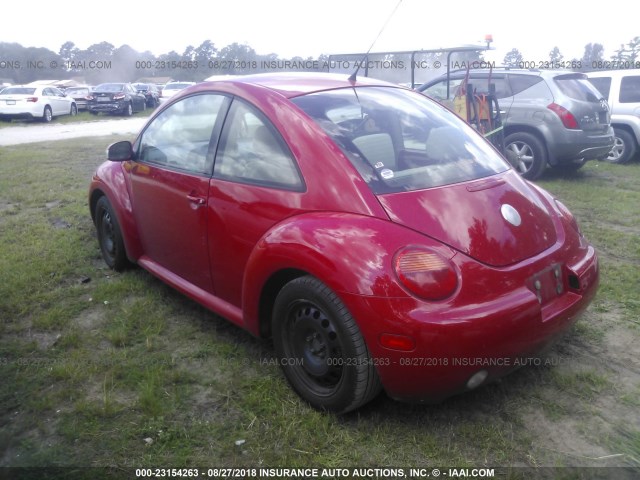 3VWBK31C45M403588 - 2005 VOLKSWAGEN NEW BEETLE GL 红色 照片 3