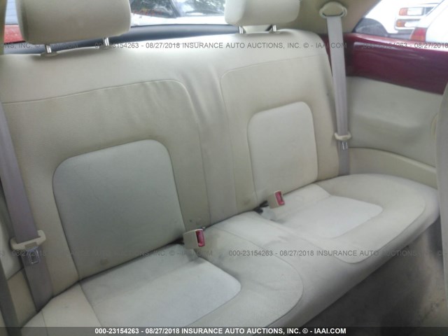 3VWBK31C45M403588 - 2005 VOLKSWAGEN NEW BEETLE GL 红色 照片 8