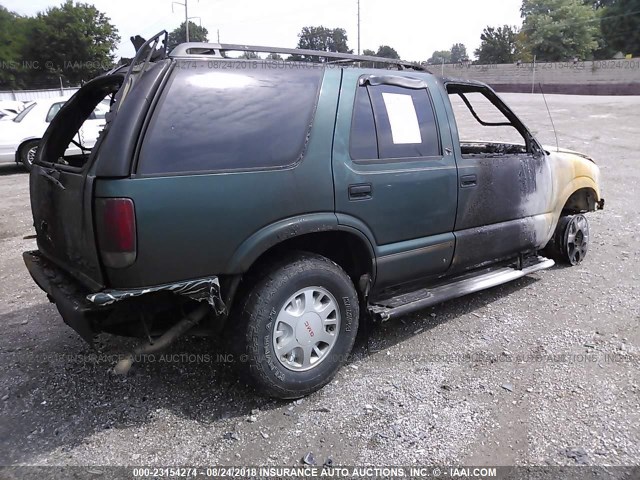 1GKDT13W1V2532131 - 1997 GMC JIMMY GREEN photo 4