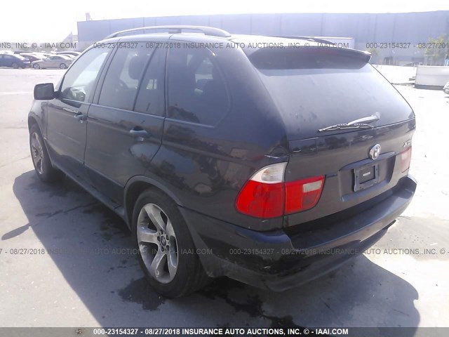 WBAFB33531LH06389 - 2001 BMW X5 4.4I BLACK photo 3