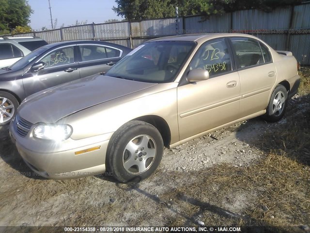 1G1NE52J53M522977 - 2003 CHEVROLET MALIBU LS თაფლისფერი ფოტო 2