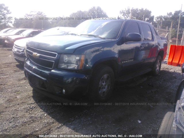 3GNEC12097G167499 - 2007 CHEVROLET AVALANCHE C1500 BLUE photo 2