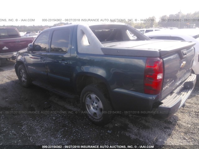 3GNEC12097G167499 - 2007 CHEVROLET AVALANCHE C1500 BLUE photo 3