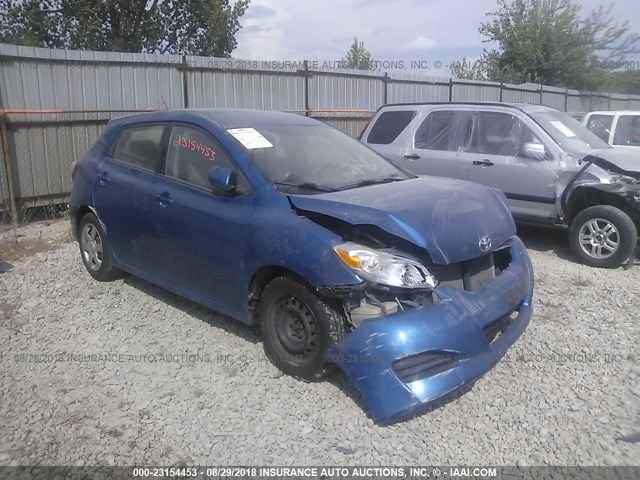 2T1KU4EE8AC309019 - 2010 TOYOTA COROLLA MATRIX  BLUE photo 1