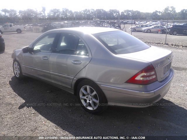 WDBRF92H97F864015 - 2007 MERCEDES-BENZ C 280 4MATIC GRAY photo 3