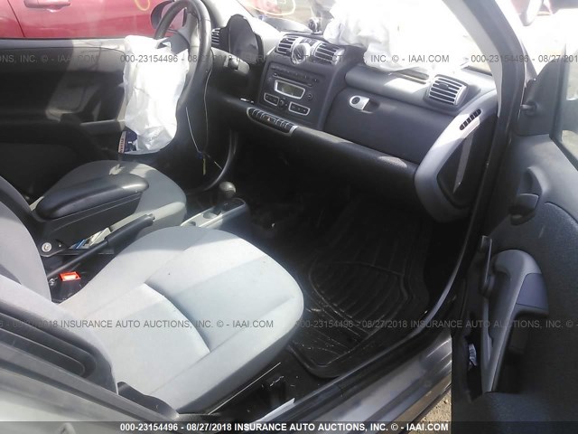 WMEEJ31X29K316132 - 2009 SMART FORTWO PURE/PASSION BLUE photo 5