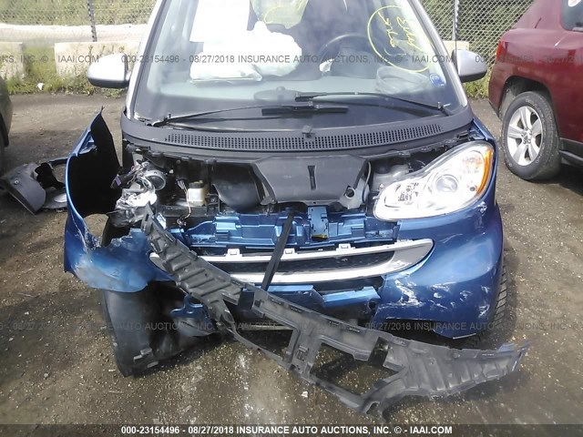 WMEEJ31X29K316132 - 2009 SMART FORTWO PURE/PASSION BLUE photo 6