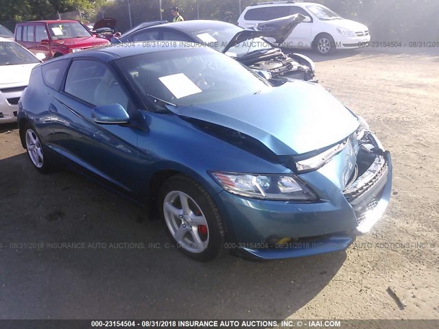 JHMZF1D67BS008984 - 2011 HONDA CR-Z EX BLUE photo 1