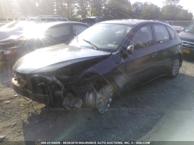 JF1GH61648H806732 - 2008 SUBARU IMPREZA 2.5I GRAY photo 2