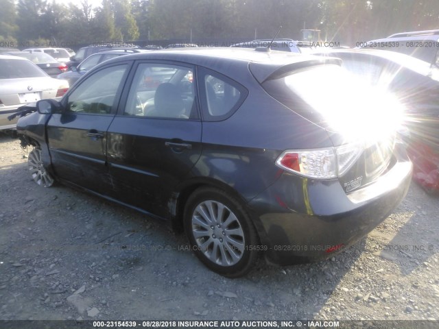 JF1GH61648H806732 - 2008 SUBARU IMPREZA 2.5I GRAY photo 3