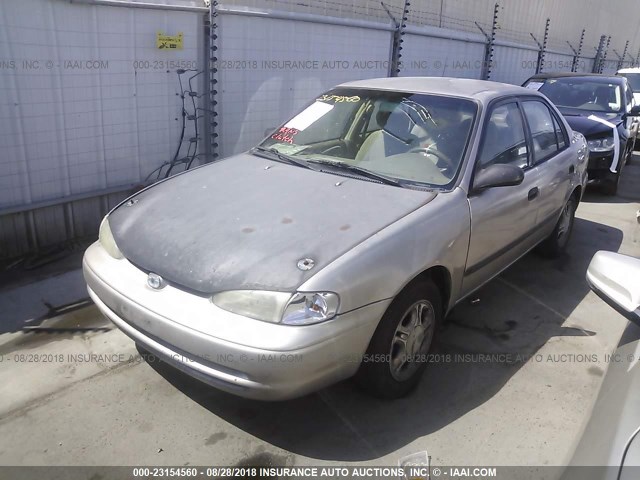 1Y1SK5282WZ419163 - 1998 CHEVROLET GEO PRIZM LSI Champagne photo 2