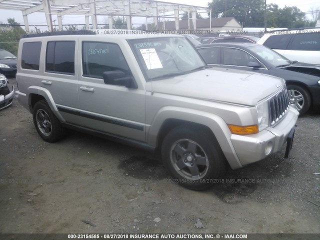 1J8HG48K17C576869 - 2007 JEEP COMMANDER SILVER photo 1