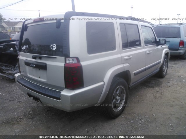 1J8HG48K17C576869 - 2007 JEEP COMMANDER SILVER photo 4