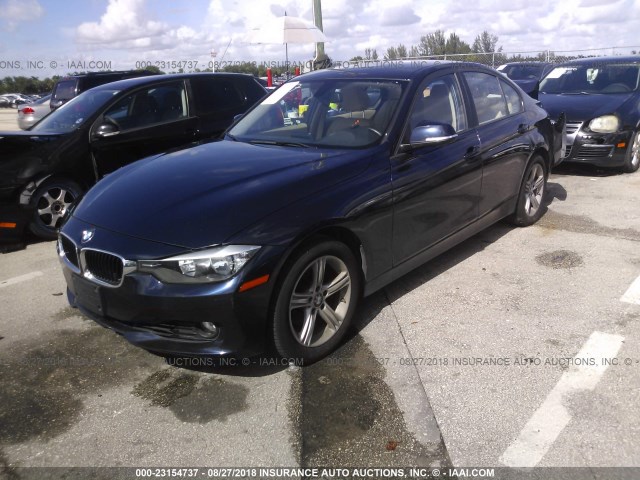 WBA3B5G53DNS02455 - 2013 BMW 328 XI SULEV BLUE photo 2