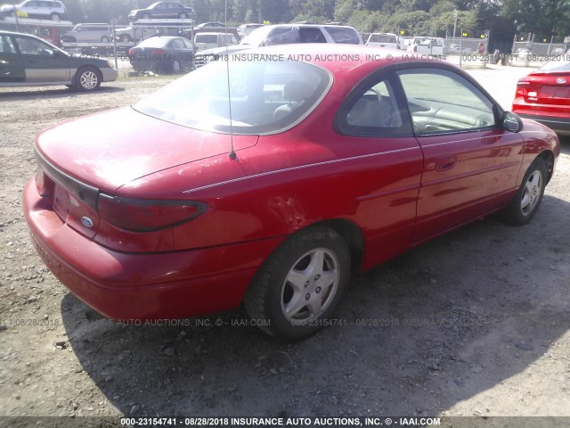 3FAKP1135WR211390 - 1998 FORD ESCORT ZX2/SPORT RED photo 4