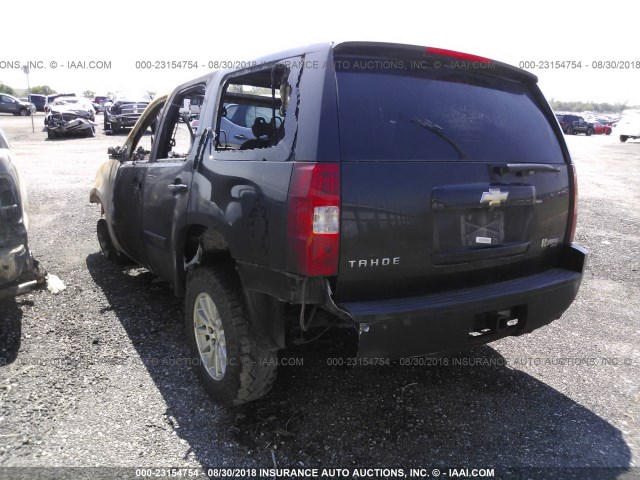 1GNFK13578R172798 - 2008 CHEVROLET TAHOE K1500 HYBRID BLACK photo 3