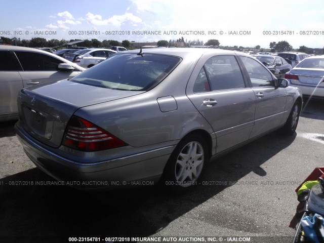 WDBNG70J53A331849 - 2003 MERCEDES-BENZ S 430 GRAY photo 4