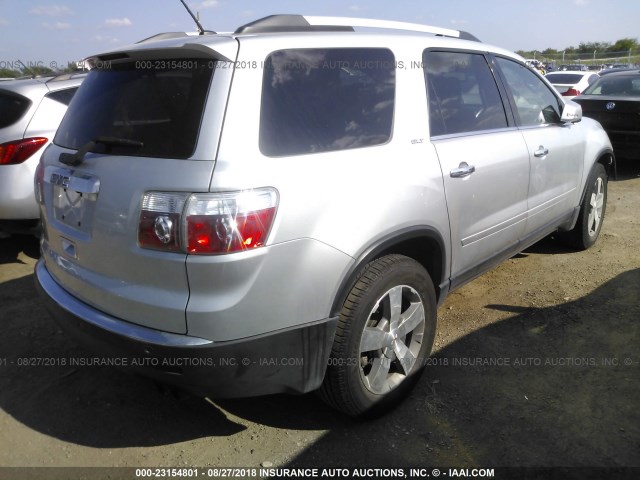 1GKKRRED2BJ412632 - 2011 GMC ACADIA SLT-1 Srebrny zdjęcie 4