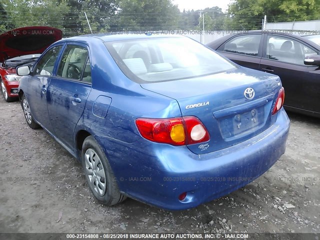 1NXBU4EE0AZ230054 - 2010 TOYOTA COROLLA S/LE/XLE Light Blue photo 3