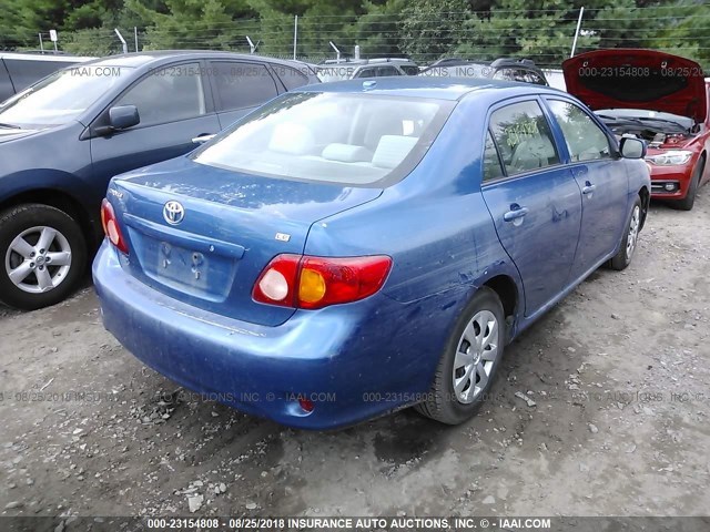 1NXBU4EE0AZ230054 - 2010 TOYOTA COROLLA S/LE/XLE Light Blue photo 4