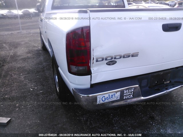 1D7HA16K44J100770 - 2004 DODGE RAM 1500 ST WHITE photo 6