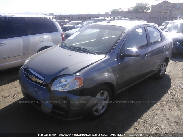 KL1TD56E99B367053 - 2009 CHEVROLET AVEO LS/LT 灰色 照片 2