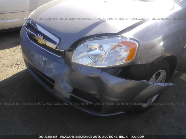 KL1TD56E99B367053 - 2009 CHEVROLET AVEO LS/LT 灰色 照片 6