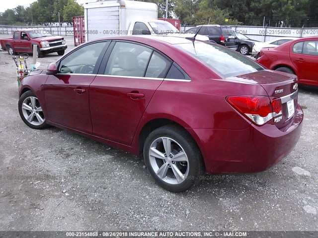 1G1PG5SC4C7241983 - 2012 CHEVROLET CRUZE LT RED photo 3