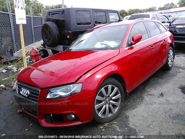 WAUWFAFLXAA006428 - 2010 AUDI A4 PREMIUM PLUS RED photo 2