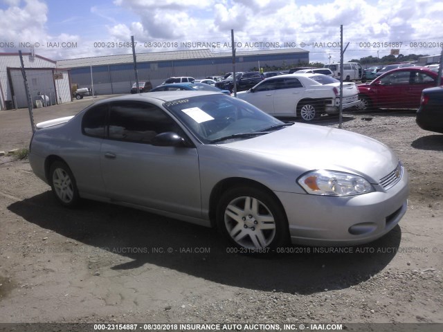 2G1WK15K679329847 - 2007 CHEVROLET MONTE CARLO LT SILVER photo 1