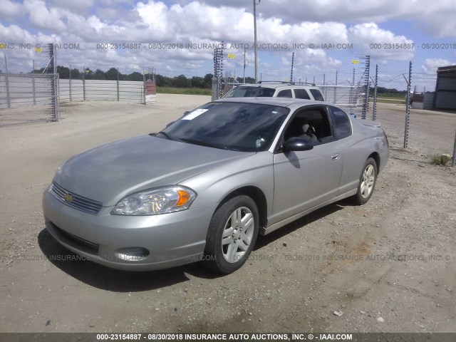 2G1WK15K679329847 - 2007 CHEVROLET MONTE CARLO LT SILVER photo 2