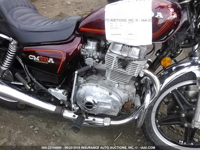 NC022003296 - 1979 HONDA CM400A  RED photo 8