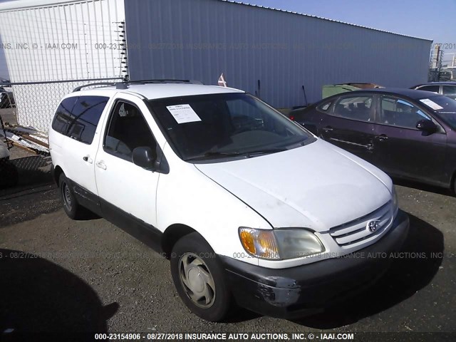 4T3ZF13C62U431524 - 2002 TOYOTA SIENNA LE/XLE WHITE photo 1