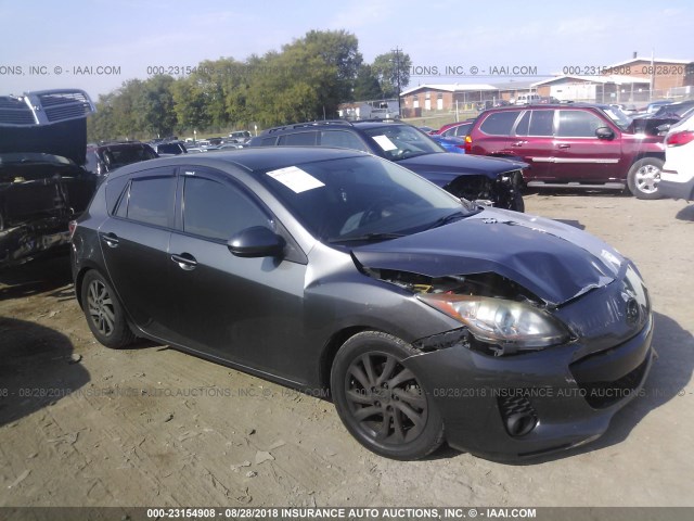 JM1BL1L78C1684969 - 2012 MAZDA 3 I GRAY photo 1