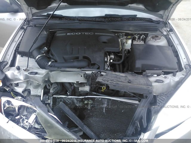 1G2ZG57B084231822 - 2008 PONTIAC G6 SE ვერცხლისფერი ფოტო 10