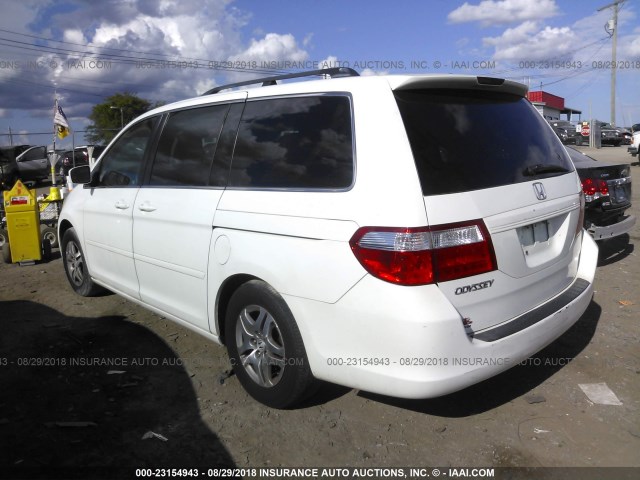 5FNRL38627B433341 - 2007 HONDA ODYSSEY EXL WHITE photo 3