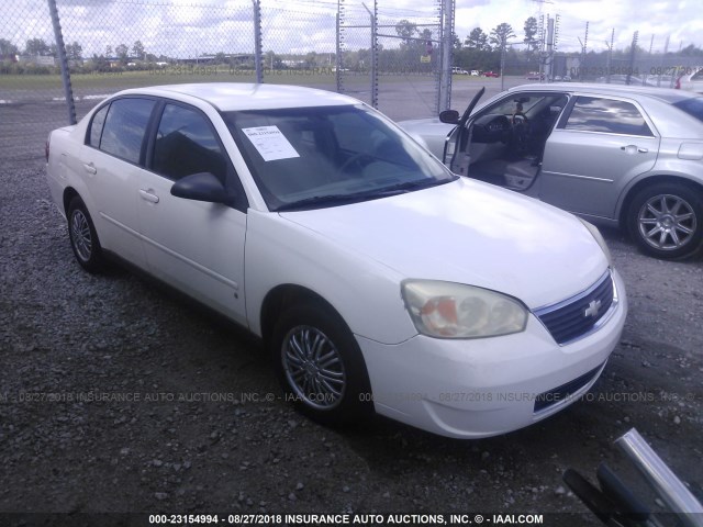 1G1ZS58F87F158125 - 2007 CHEVROLET MALIBU LS Ақ фото 1
