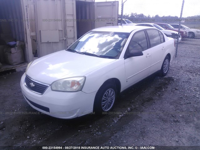 1G1ZS58F87F158125 - 2007 CHEVROLET MALIBU LS Ақ фото 2
