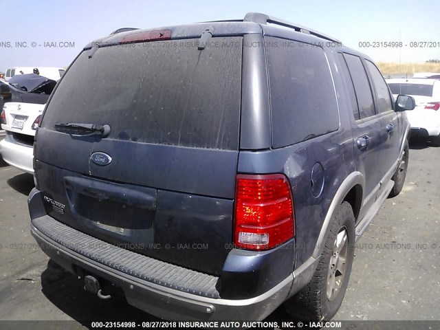 1FMZU74K63ZA44399 - 2003 FORD EXPLORER EDDIE BAUER BLUE photo 4