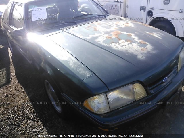 1FACP41E3MF112519 - 1991 FORD MUSTANG LX GREEN photo 1