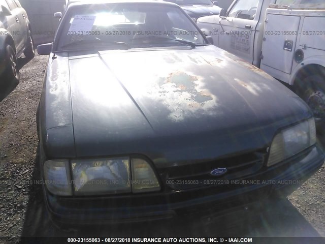 1FACP41E3MF112519 - 1991 FORD MUSTANG LX GREEN photo 6