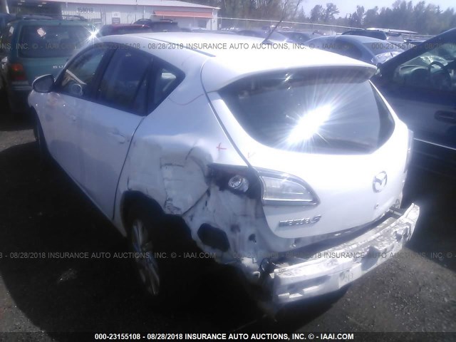 JM1BL1M81C1634700 - 2012 MAZDA 3 I თეთრი ფოტო 3