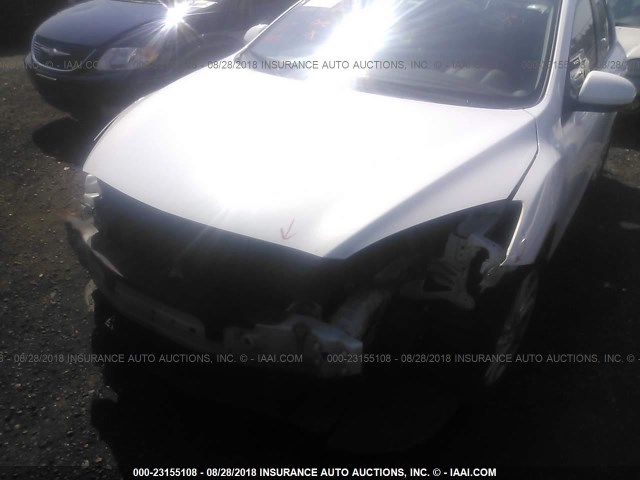 JM1BL1M81C1634700 - 2012 MAZDA 3 I თეთრი ფოტო 6